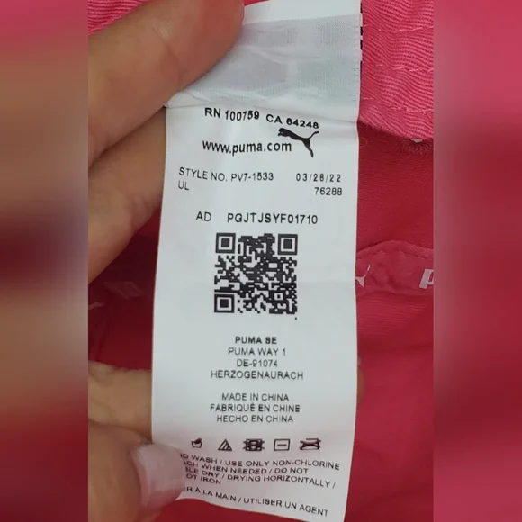 PUMA Adult Pink Bucket Retro Hat -embroidered Logo- One Size-Unisex 100%cotton - Picture 7 of 10